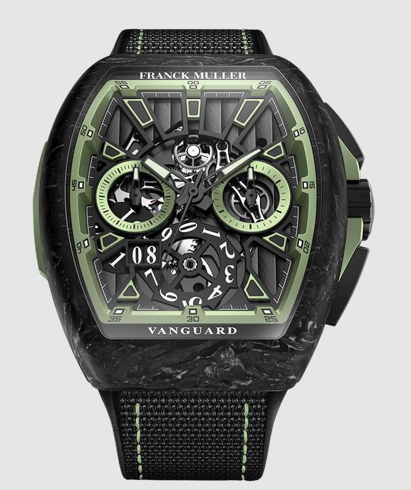 Best FRANCK MULLER Krypton Racing Skeleton Grande Date V 45 CC GD SQT RCG KRYPTON 2 CARBONE NR (VE) Replica Watch